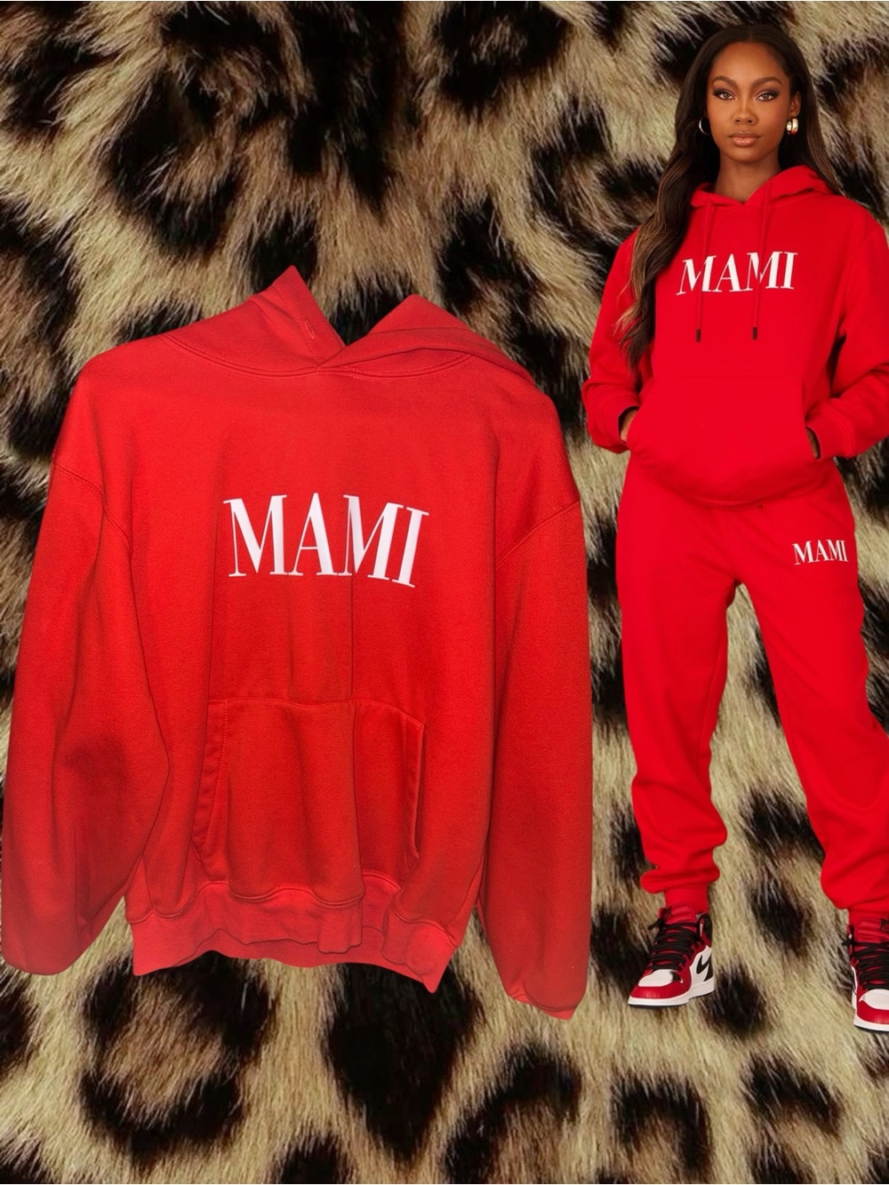 (SIZE M) Family Goals Women's Mami Hoodie - FASHION NOVA